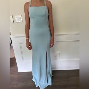 Betsy & Adamlight light blue gown